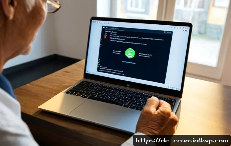Home 17 피싱 공격으로부터 암호화폐 지갑 보호하기 - Photorealistic home-office scene in Germany, an older adult carefully reviewing a cryptocurrency har...