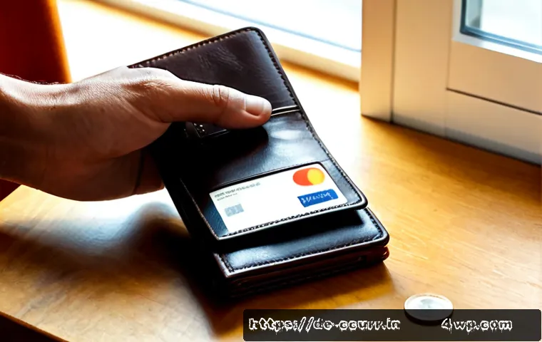 지갑 사용자의 보안 인식 조사 - Photorealistic German apartment scene, security-conscious adult examining a plain leather wallet bes...